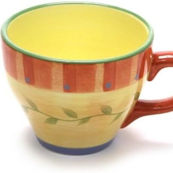 Pfaltzgraff Napoli Stoneware Orange & Yellow 16 oz Replacement Mug - Picture 2 of 7